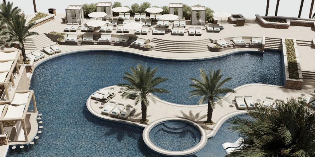 מלון The First Collection Dubai Business Bay מראה חיצוני תמונה 3D rendering of the pool